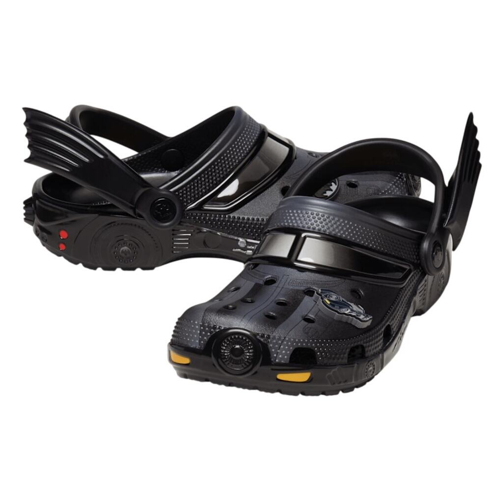 Crocs Unisex Batman Batmobile Classic Clogs M 3 W 5 Black EUC